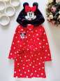 18,24 міс, зріст 86,92 Халат з мікки червоний в горошок - зображення 1