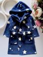 1,2 года, рост 90 Теплый халат в звездах - зображення 1