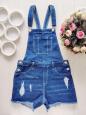 11,12 років, зріст 152 Джинсовий комбінезон з шортами - зображення 1