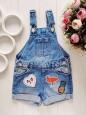 3,4 роки, зріст 104 Джинсовий комбінезон з шортами - зображення 1