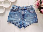8,9 років, зріст 134 Джинсові шорти з ромашками - зображення 1