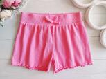 4,5 років, зріст 110 Рожеві шорти в рубчик котон - зображення 1