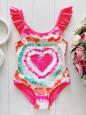 18,24 міс, зріст 92 Новий дитячий купальник із серцем - зображення 1