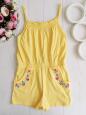 6,7 років, зріст 122 Жовтий ромпер на літо - зображення 1