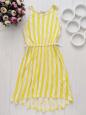 8,10 років, зріст 134,140 Лимонний літній сарафан, віскоза - зображення 1