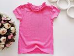 2,3 роки, зріст 92,98 Футболка рожева з рюшами - зображення 1