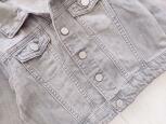2,3 роки, зріст 98 Сіра джинсівка на кнопках - зображення 2