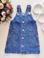 2,3 года, рост 98 Джинсовый сарафан на кнопках - зображення 1