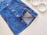 2,3 года, рост 98 Джинсовый сарафан на кнопках - зображення 5