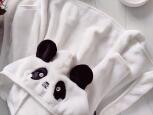 12 міс, зріст 80 Теплий махровий халат панда - зображення 5