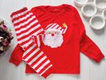 8 лет, Новогодняя трикотажная пижама с дед морозом - зображення 1