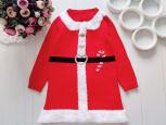 2,3 роки, зріст 92,98 Тепле в'язане новорічне плаття - зображення 1