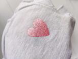 2,3 роки, зріст 98 Реглан із сердечком для дівчинки - зображення 3