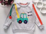 5,6 лет, рост 110,116 Свитшот на флисе для мальчика с машиной - зображення 1