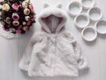 6,9 мес, рост 74 Пушистое детское пальто, шапка в подарок - зображення 2