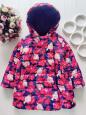 5 років, зріст 110 Тепла двостороння курточка на синтепоні для дівчинки - зображення 1