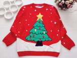 13 років, зріст 158 новорічний светр із ялинкою, музичний із мигалкою - зображення 1