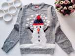 11,12 лет, рост 146,152 Свитер новогодний снеговик - зображення 1