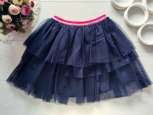 8,9 років, зріст 128,134 Темно синя дитяча спідниця фатин - зображення 1