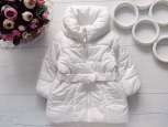 6,9 міс, зріст 74 Біла демісезонна курточка на синтепоні - зображення 1