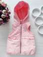 12,18 міс, зріст 80,86 Ніжно рожева жилетка на синтепоні демі - зображення 1