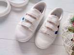 28 (18,5 см) Білі шкіряні кеди на липучках - зображення 2