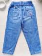 4,5 лет, рост 110 Свободные голубые джинсы на резинке для девочки - зображення 4