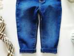 9-12 міс, зріст 80 Стрейчові джинси вузькочі для дівчинки - зображення 3