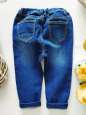 9-12 міс, зріст 80 Стрейчові джинси вузькочі для дівчинки - зображення 5